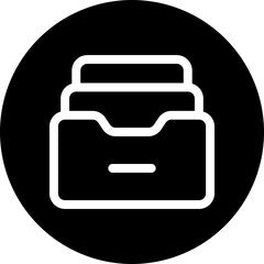 Black and white picture of files